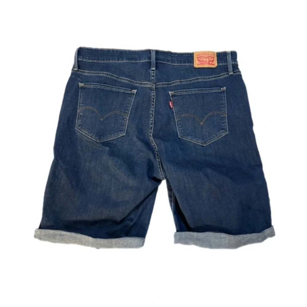 Plus Size Levi's Bermuda Blue Denim Shorts